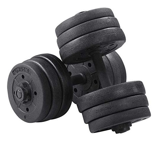 Adjustable dumbbell weight set