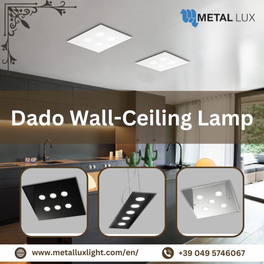 Dado wall-ceiling lamps
